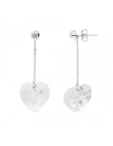 Boucles d'Oreilles "SWAROVSKI Coeur" 