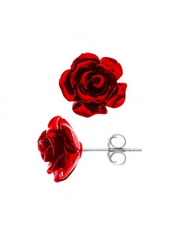 Boucles d'Oreilles"RED ROSE" 