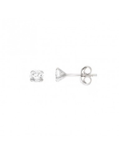 Boucles d'Oreilles Solitaire Rondes...