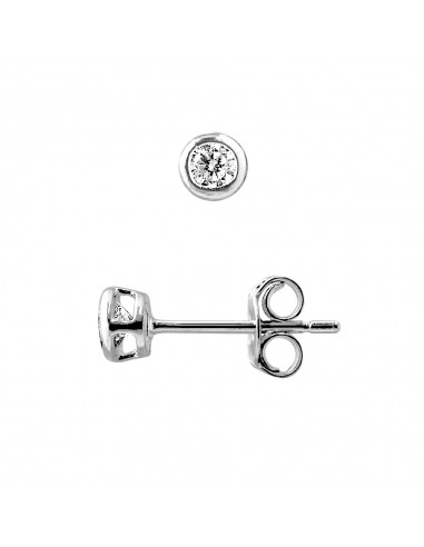 Boucles d'Oreilles Solitaire 2 mm...