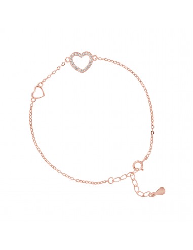 Bracelet motif "COEUR" avec un Oxyde...