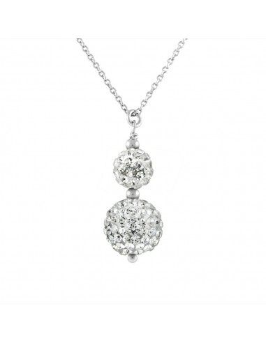 Collier Duo Cristal "Pure WHITE" 