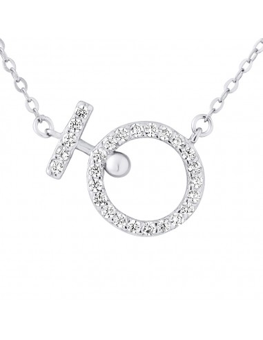 Collier Tendance motif "CERCLE" petit...