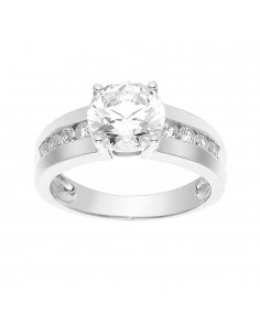 Bague Solitaire serti de 4...