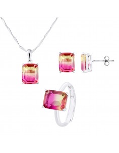 PARURE motif "RECTANGLE"...