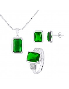 PARURE motif "RECTANGLE"...