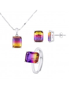 PARURE motif "RECTANGLE"...