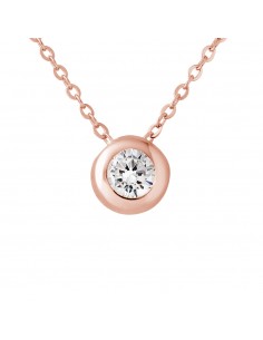 Collier SOLITAIRE Oxyde de...