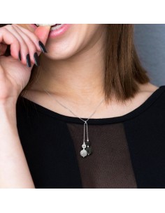 Collier Cravate  "Pure WHITE"  2