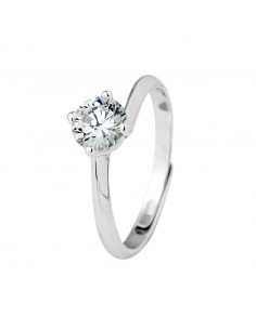 Bague Solitaire serti de 4...